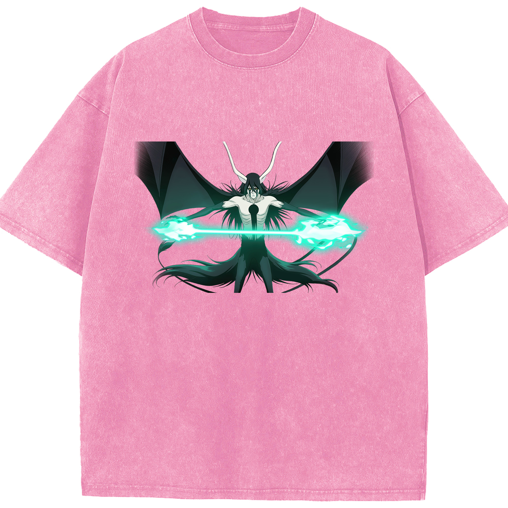 （画像用） ブリーチ ウルキオラ·シファー BLEACH Ulquiorra cifer 綿100% ヴィンテージ風 半袖Tシャツ（フロントプリント）
